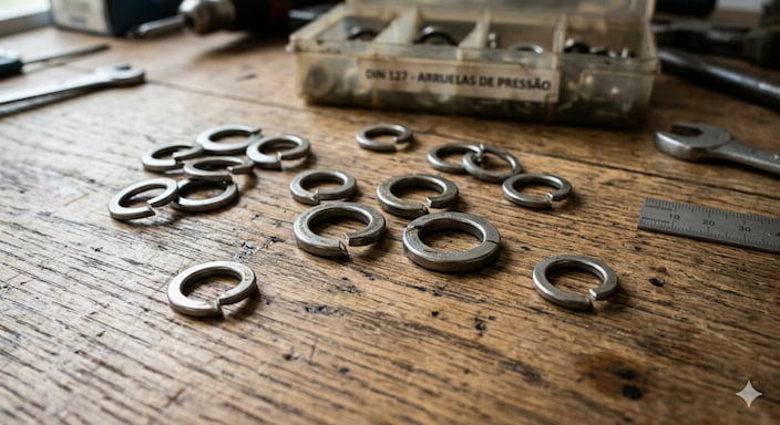 Arruela de pressão DIN 127: aplicações, vantagens e onde comprar