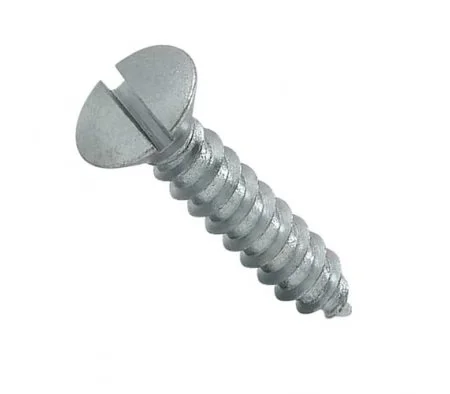 Parafuso Auto Atarraxante Oval Fenda Simples DIN 7973
